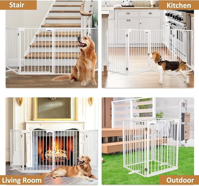 Metal Freestanding Dog Gates - Image 7