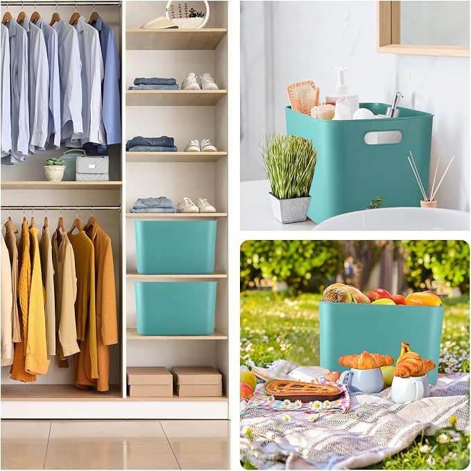 Hoolerry 8 Pieces Colorful Storage Bins - Image 7