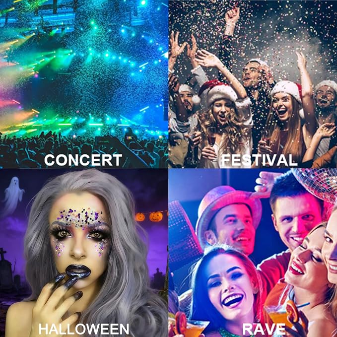 Mysense Halloween Body Glitter Stick, Festival Rave Pride Accessories, - Image 6