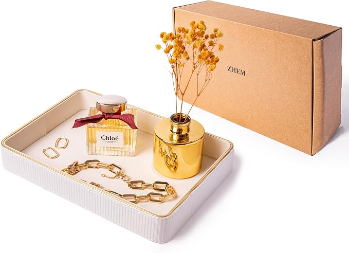 Perfume Tray Valet Tray Night Stand Organizer| Perfume Organizer Catchall - Image 9