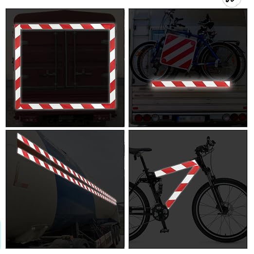 SWRT 2 Inch X 30 FT Reflective Tape Outdoor Waterproof Red & White Reflective - Image 9