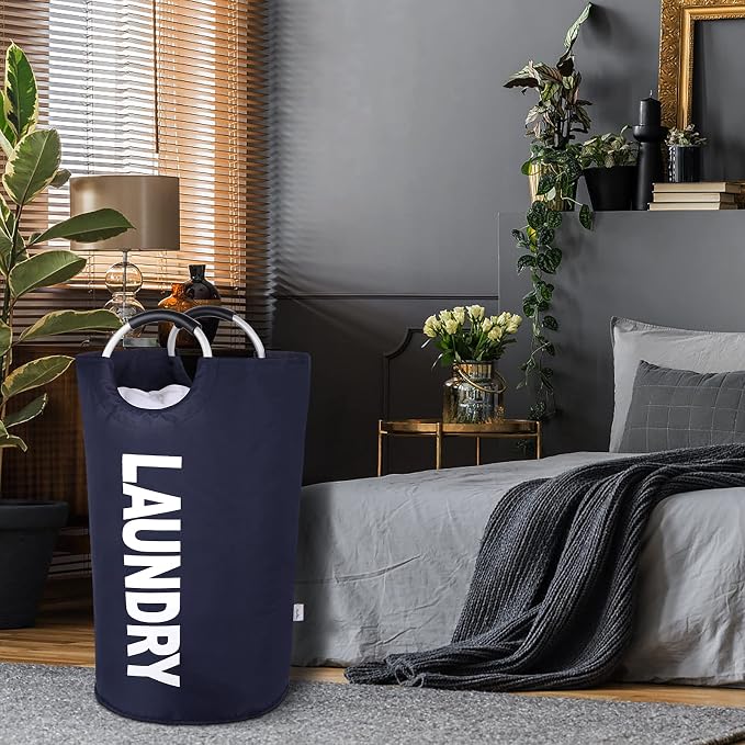 Large Laundry Basket Collapsible,Freestanding Clothes Hamper Bag - Image 7