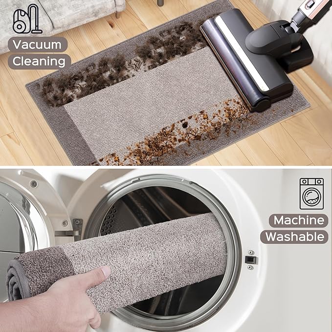 Machine Washable Kitchen Rug 24" x 36", Non Slip Kitchen Mat - Image 7