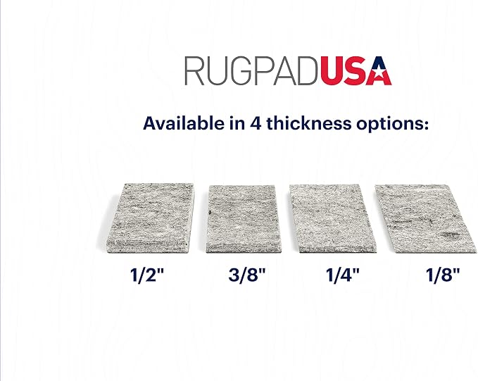 RUGPADUSA - Dual Surface - 7'10" x 9'10" - 3/8" Thick - Felt + Rubber - - Image 9