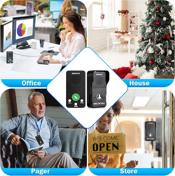 Doorbells, Waterproof Wireless Doorbell Hands Free, 1000ft Range Door Bell - Image 7