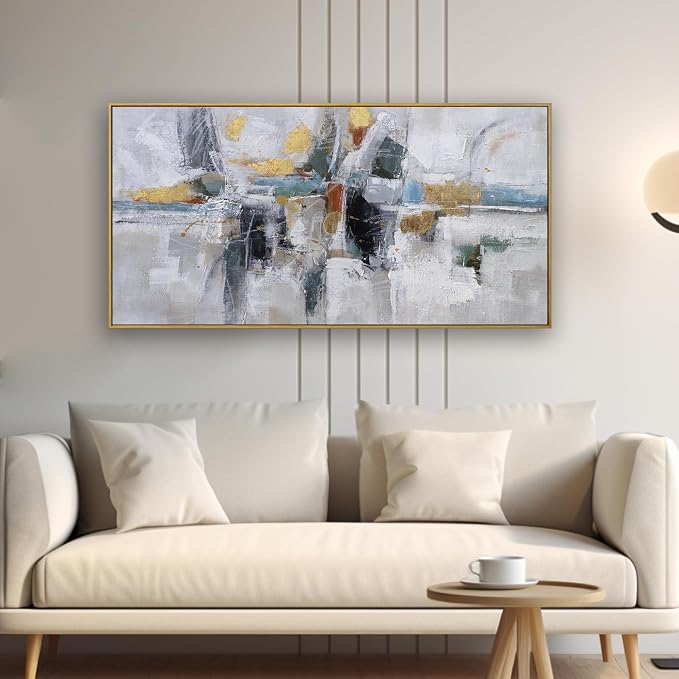 Abstract Colorful Wall Art Painting Black Art Wall Decor 20x40 Inch - Image 6