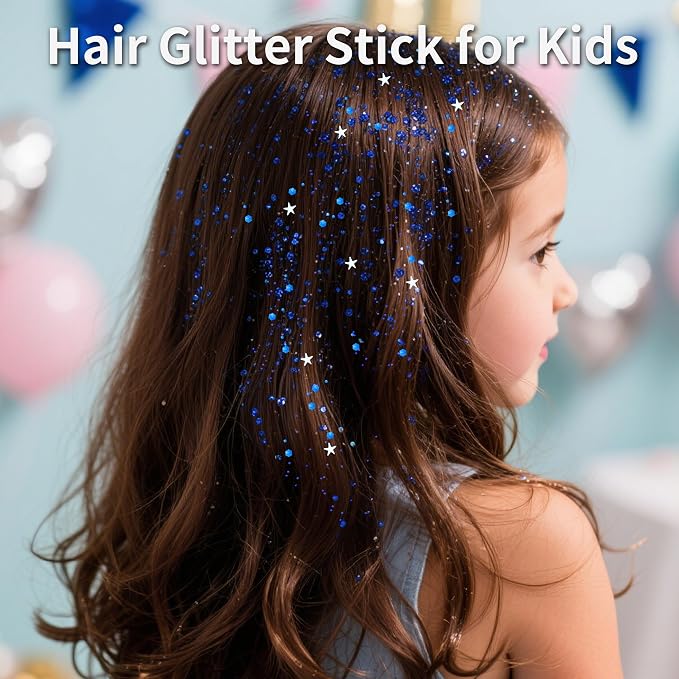 MEICOLY Royal Blue Body Glitter Stick, Hair Glitter Stick - Image 7