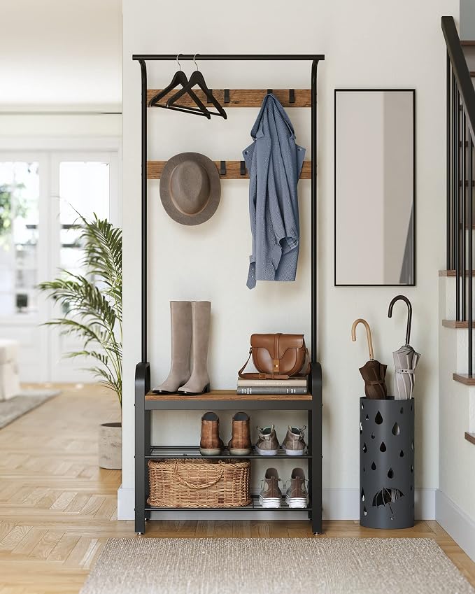 VASAGLE Coat Rack, Hall Tree - Image 8