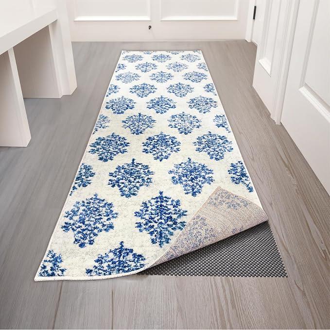 Veken 2x8 Ft Rug Pad Gripper for Hardwood Floors, Non Slip Dark Grey Rug Pads - Image 6