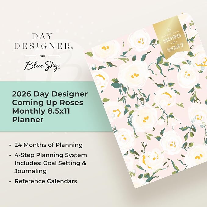 Blue Sky Day Designer 24 Month 2026 Monthly Planner Calendar, January 2026 - Image 8