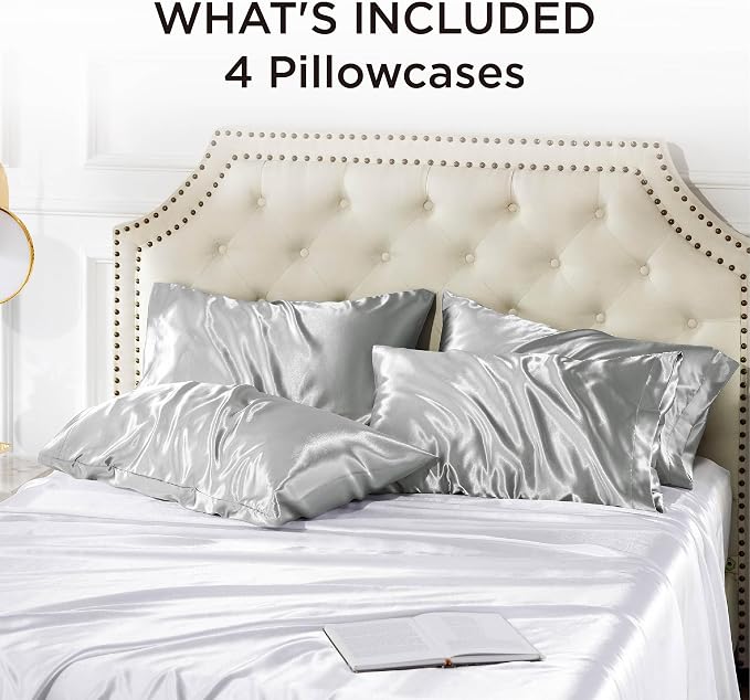 Bedsure King Size Satin Pillowcase Set of 4 - Image 6