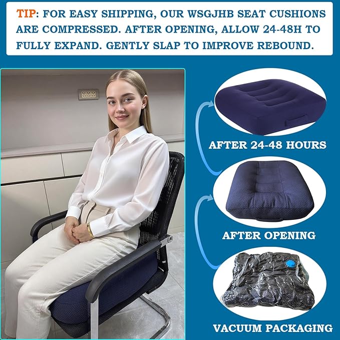 WSGJHB Large Seat Cushion, Extra Thick Booster Seat Cushions - Image 6
