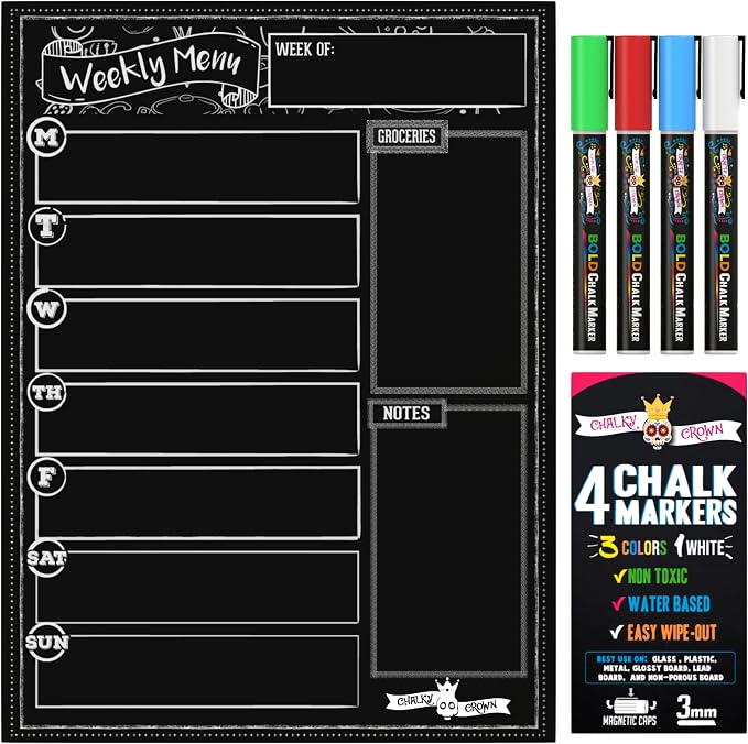 CHALKY CROWN Magnetic Dry Erase Menu Board - Image 8