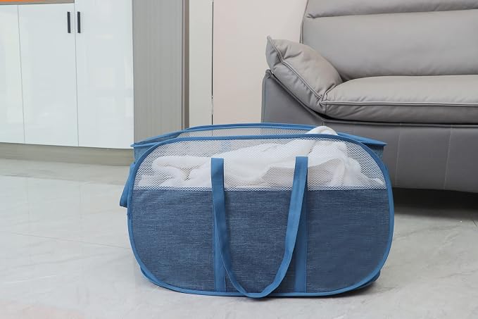 Pop Up Laundry Hamper,with Durable Handles collapsible laundry basket,Easy to - Image 7