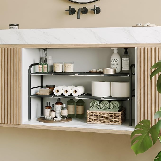 NETEL Under Sink Organizers and Storage, 2 Tier Expandable Under Cabinet - Image 7