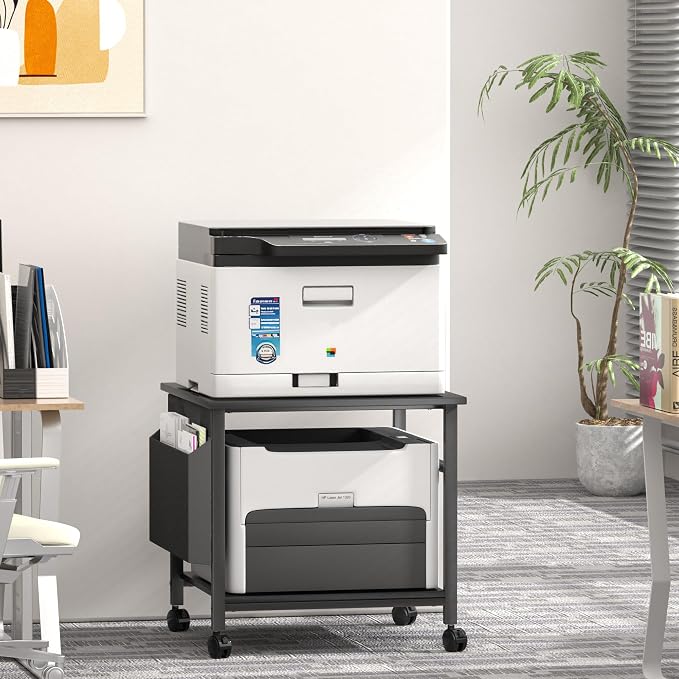 Large Printer Stand, 23.6 x 23.6 Inches Square Printer Stand - Image 9