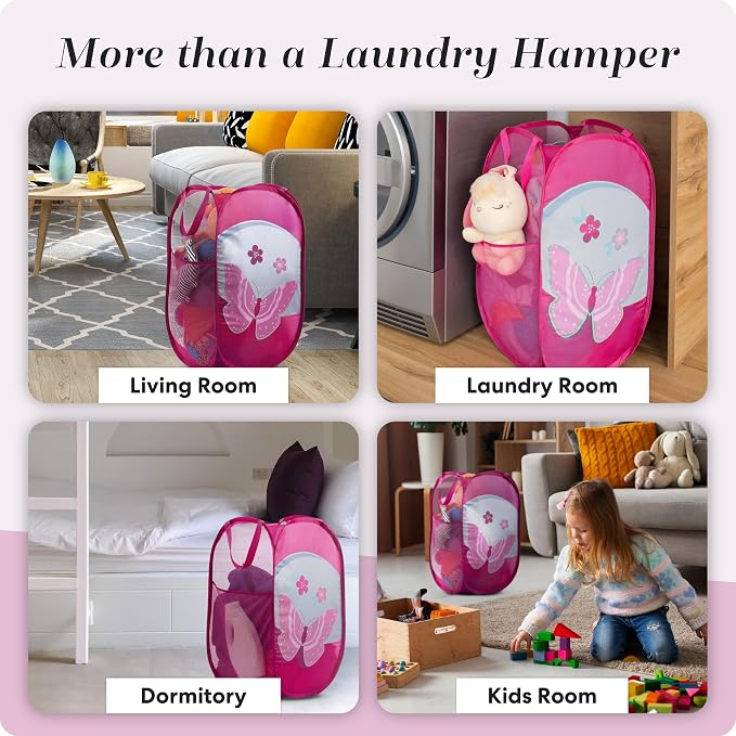 Handy Laundry Collapsible Mesh Pop Up Hamper - Field & Grace