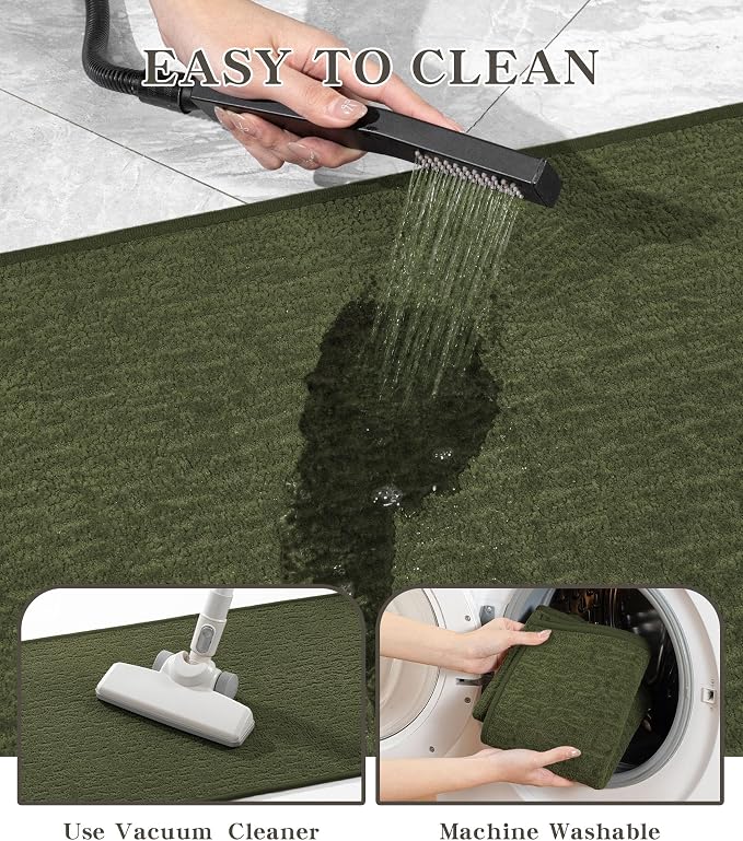 Chakme 3 Piece Bathroom Rug Sets, Ultra Thin Bath Mat, Absorbent & Quick Drying - Image 7
