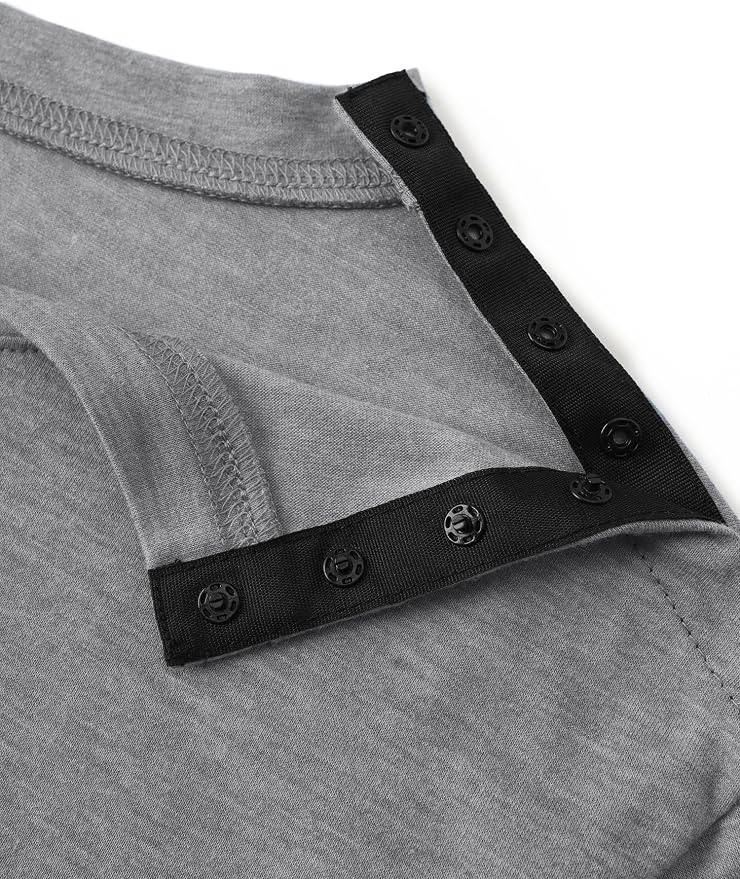 Men's Post Shoulder Surgery Recovery Shirts Tear Away Short Sleeve Full Open - Image 5
