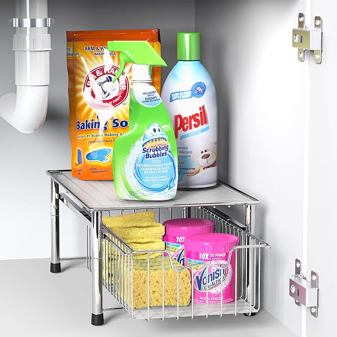 Simple Houseware Stackable Basket Drawer - Image 9