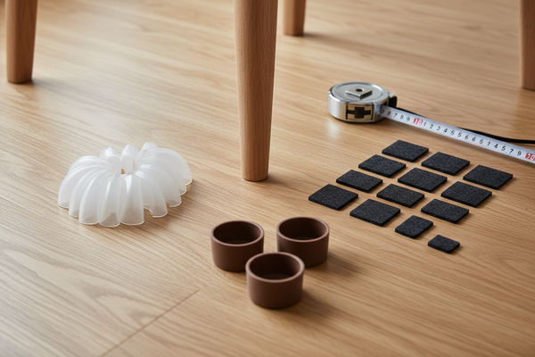 How to Choose Chair Leg Floor Protectors: Silicone, Felt, or Rubber Cups
