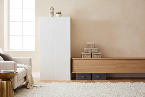 Choose Closed Storage by What the Room Needs to Hide
