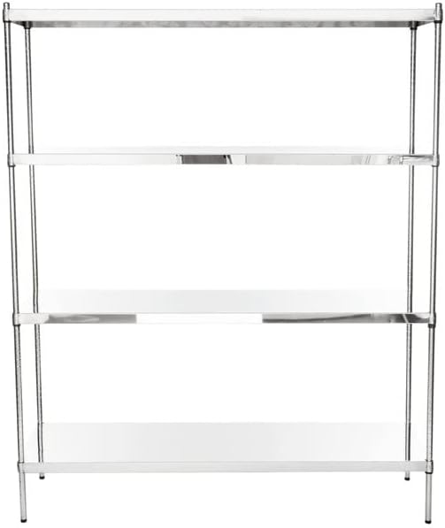 18" x 60" NSF Stainless Steel 4-Shelf Kit - Image 2