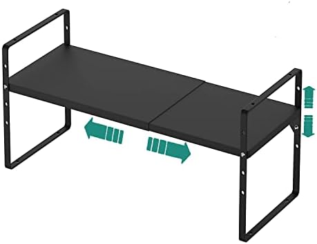 SUZLON Expandable Cabinet Shelf Organizer Rack, Stackable Kitchen