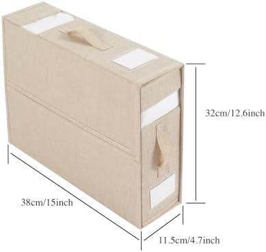 Linen Closet Organizers and Storage for Bedding Thin Blanket, Folding