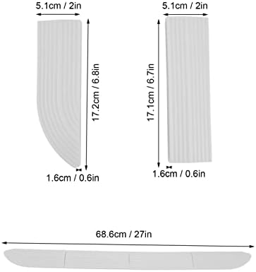 Rubber Wheelchair Ramp Set for Doorways, 4-Piece Universal Door Sill Threshold - Image 6