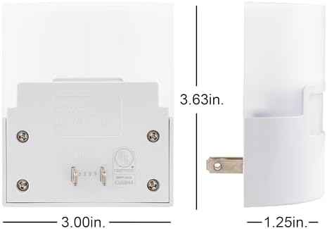 GE LED Motion Sensor Night Light, Plug into wall, 40 Lumens
