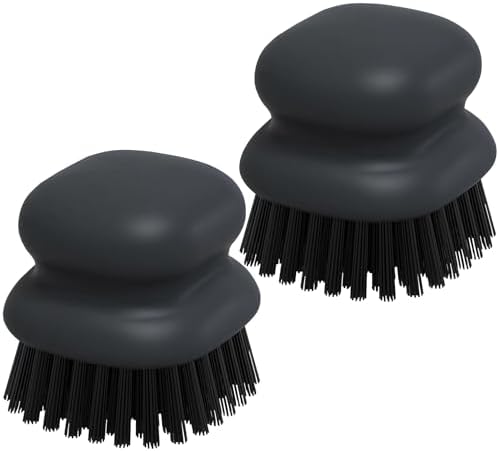 2Pack Dish Scrub Brush, Palm Brush Dish Scrubber with Ergonomic Grip