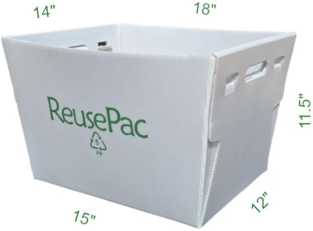 Postal Mail Tote Nestable Box, Storage Bin Container, Laundry Basket - Image 2