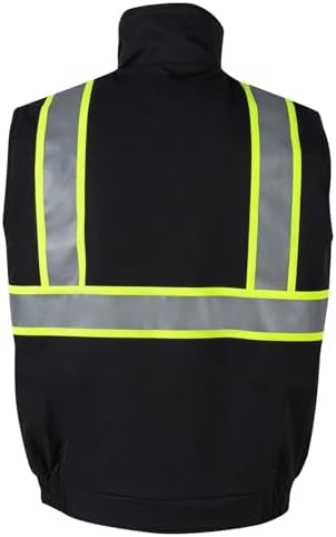 VENDACE Safety Vest High Visibility Reflective Fleece Winter Vest for