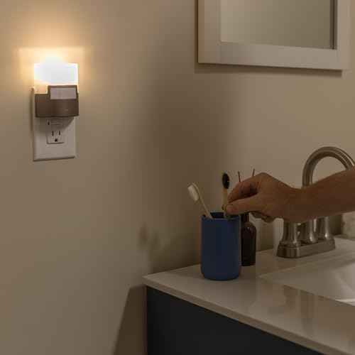 GE Plug in Night Light with Motion Sensor, 40 Lumens, Bronze