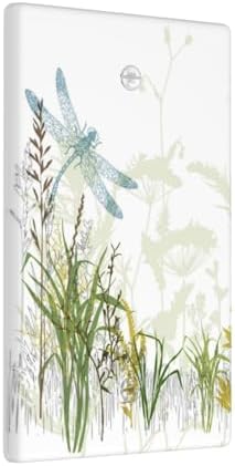 Wild Flower Dragonfly 1 Gang Blank Light Switch Cover Plates