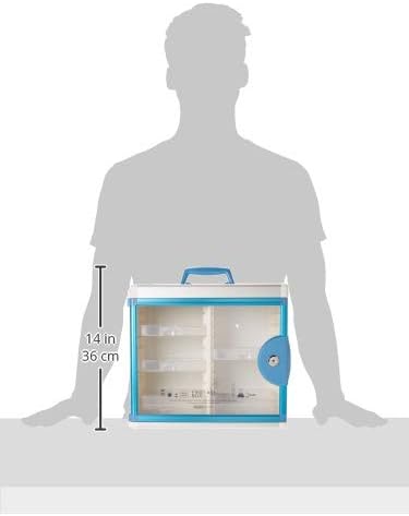 Glosen Medicine Cabinet Locking Medicine Cabinet Wall Mounted【 Green 13.6 x - Image 9