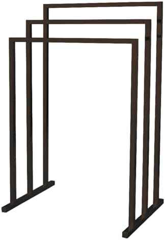 Kingston Brass SCC8285 Pedestal 3-Tier Steel Construction Towel-Rack, Oil Rubbed Bronze