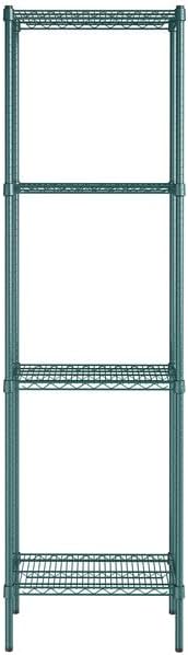 14" x 24" NSF Green Epoxy 4-Shelf Kit - Image 2