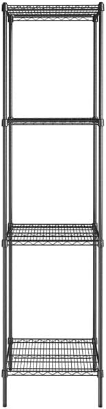24" x 24" NSF Black Epoxy 4-Shelf Kit - Image 2