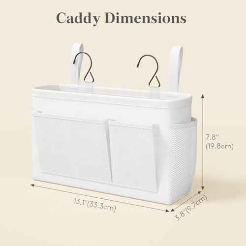 Lifewit Bedside Caddy Storage Organizer, Hanging Storage Bag for Bunk Bed