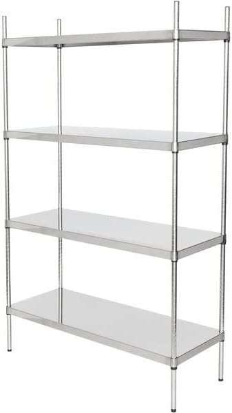 18" x 48" NSF Stainless Steel 4-Shelf Kit by Zedfire