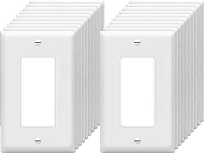Decorator Wall Plates 1-Gang Switch Outlet Electrical Cover Plate Unbreakable by Unknown