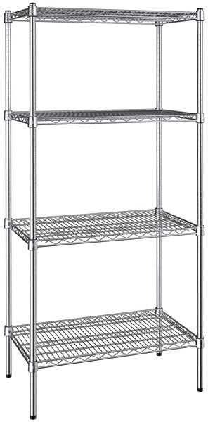 18" x 30" NSF Chrome 4-Shelf Kit by Zedfire