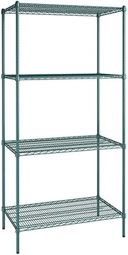 24" x 42" NSF Green Epoxy 4-Shelf Kit by Zedfire