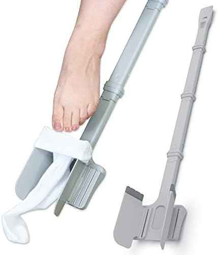 Easy Sock Ox Adjustable Sock Aid for Seniors, No Bending, with Sock Remover