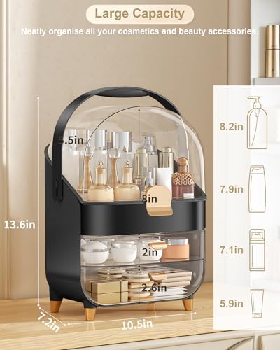Anylady Makeup Organizer Countertop, Skincare Holder Bathroom Counter