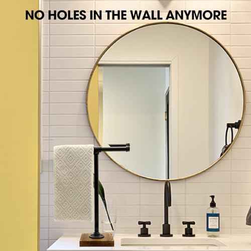 Hand Towel Holder, T-Shape Height 15'' Black Hand Towel Holder Stand, Free Standing Hand Towel Stand for Bathroom or Countertop