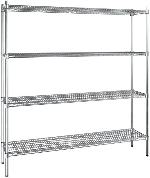 14" x 60" NSF Stainless Steel 4-Shelf Kit by Zedfire