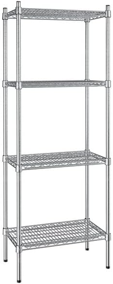 14" x 24" NSF Stainless Steel 4-Shelf Kit by Zedfire